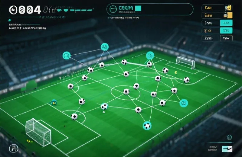 中场组织能力分析示意图